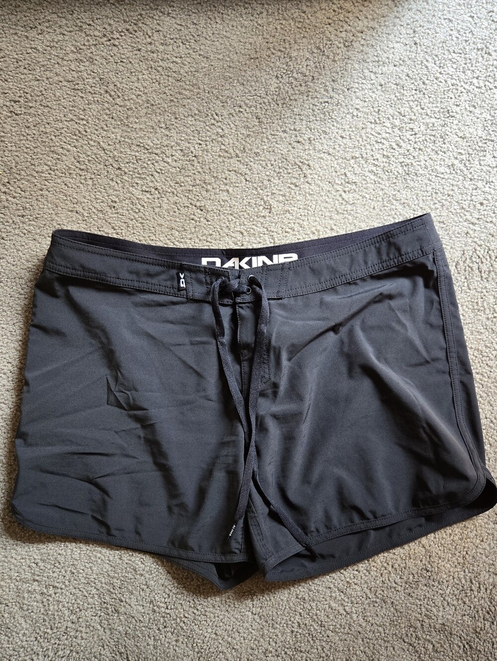 Dakine Black Athletic Swim Shorts with Drawstring